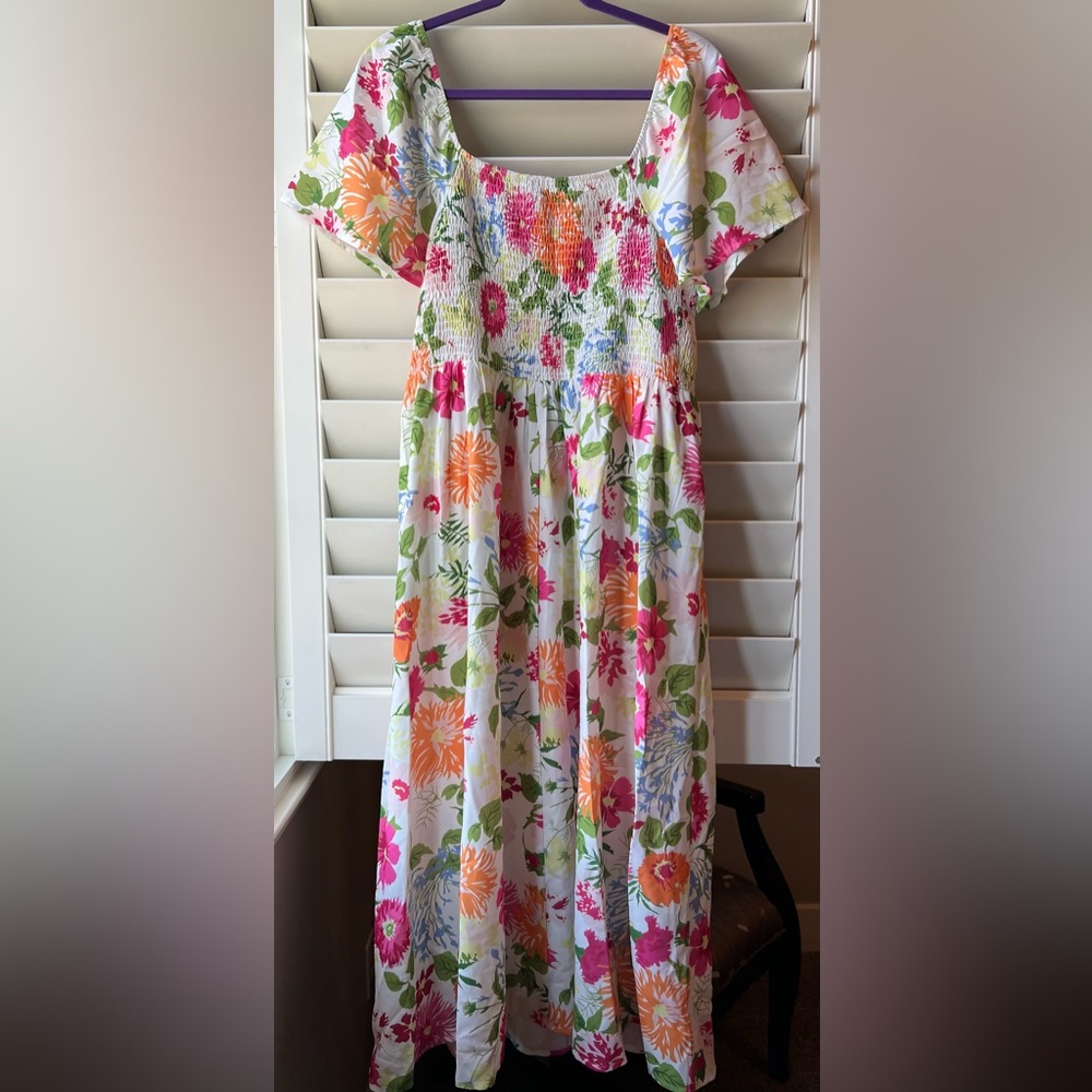 BloomChic - NWT - (14-16) Floral Dress with Pink and Green Accents - Picture 8 of 8